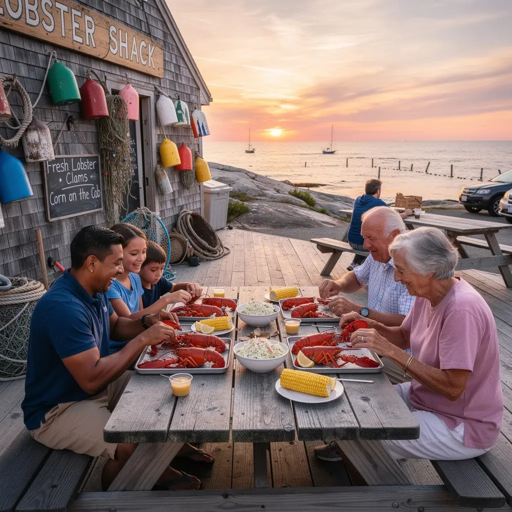 Sprzedawca oferujący świeżo przygotowane potrawy uliczne.