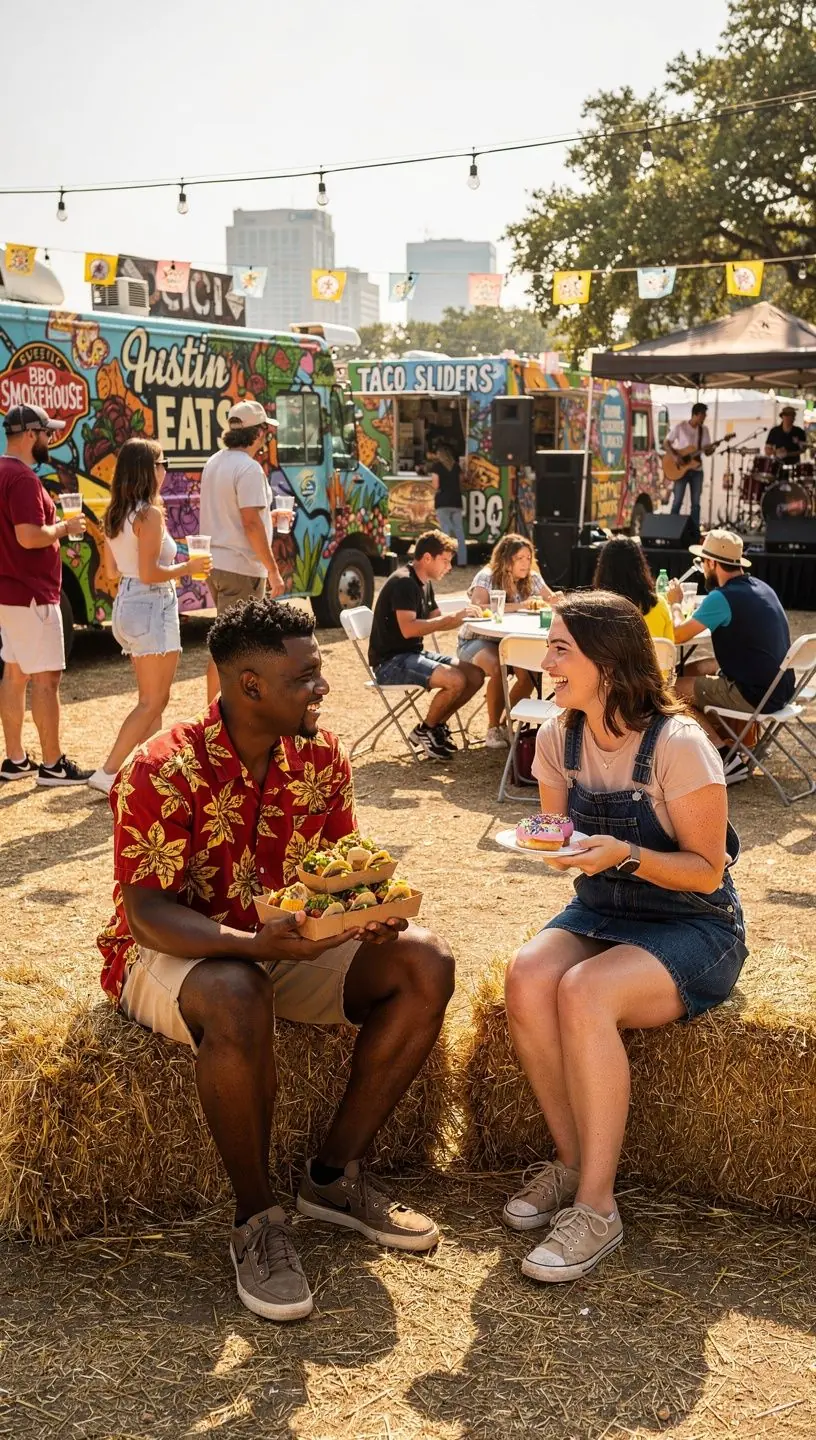 Uczestnicy wycieczki kulinarnej degustują lokalne przysmaki.